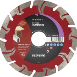 Disque Diamant à segment 115 mm Pro SPEED SIDAMO 11130018
