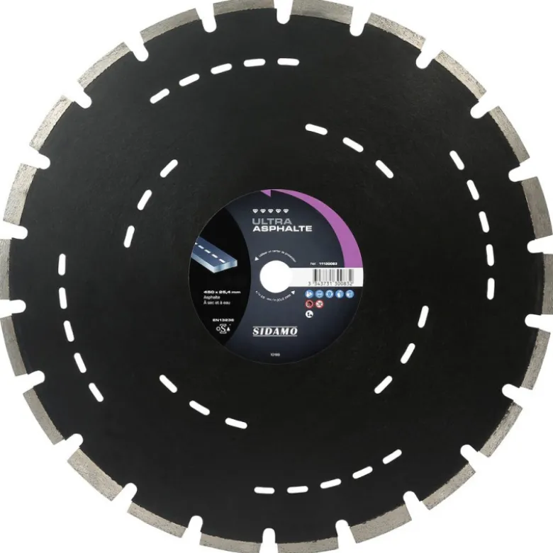 Disque diamant à segment 450 mm ULTRA ASPHALTE SIDAMO 11130083