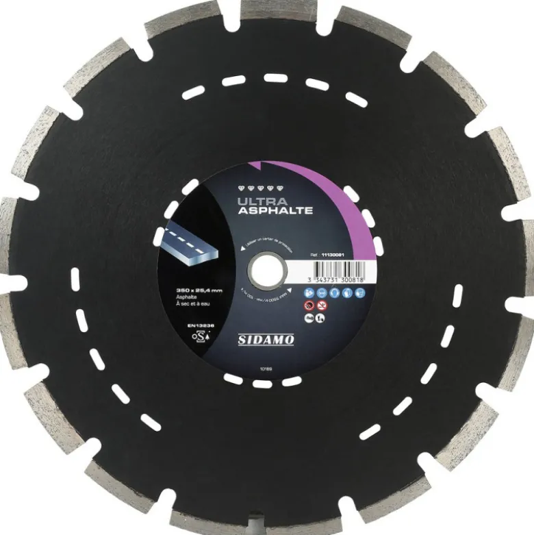 Disque diamant à segment 350 mm ULTRA ASPHALTE SIDAMO 11130081