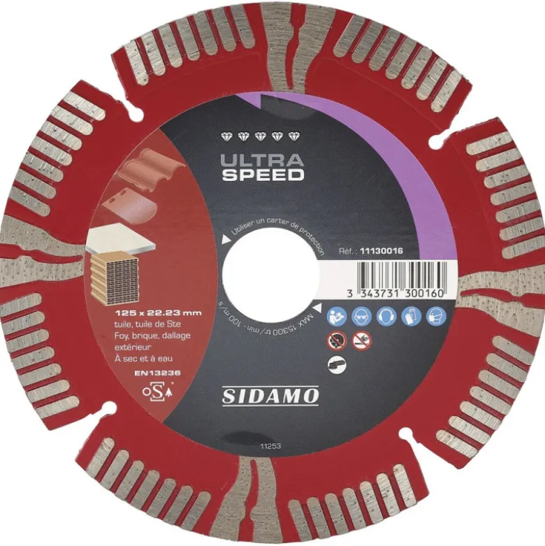 Disque Diamant à segment 125 mm ULTRA SPEED Sidamo 11130016