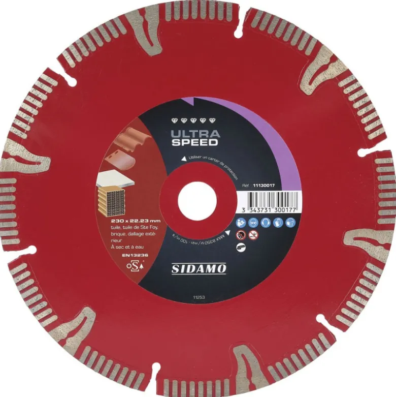 Disque Diamant à segment 230 mm ULTRA SPEED Sidamo 11130017