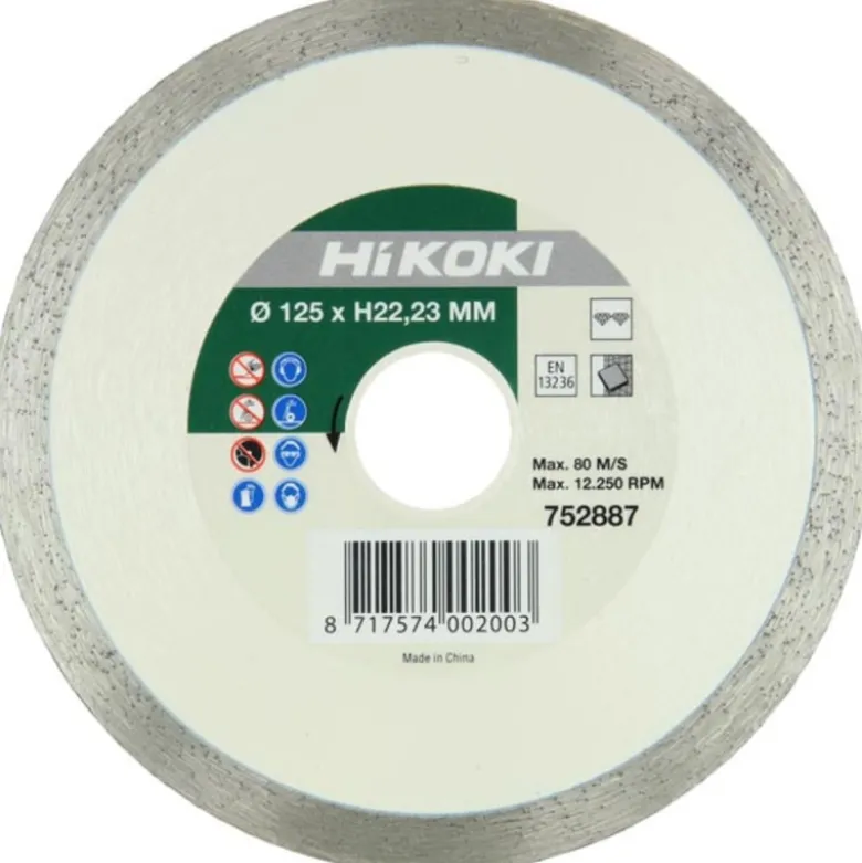 Disque diamant 125 x 22,2 x 5mm type carrelage Hikoki - 752887
