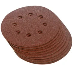10 disques abrasifs perforés auto-agrippants 125 mm - Grain 120 - SILVERLINE