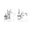 Démonte pneus automatique 10"-24" 2 vitesses 400V - CLAS DM 1501