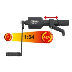 Démultiplicateur de force pour changement de roue PL 1" 7pcs KS TOOLS 516.1180