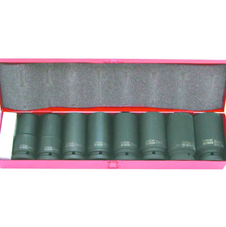 Douille A Chocs 3/4'' 24 A 36 Mm - Longues - Coffret De 8 SAM Outillage - 19161