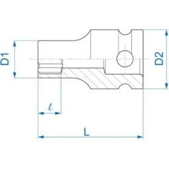 Douille À Chocs Standard Pour Vis Mâles Torx® 3/8" King Tony