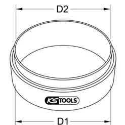 Douille d'aide au montage de segment pour DAF Ø 137 mm KS TOOLS 460.1095