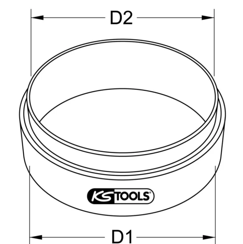 Douille d'aide au montage de segment pour DAF Ø 137 mm KS TOOLS 460.1095