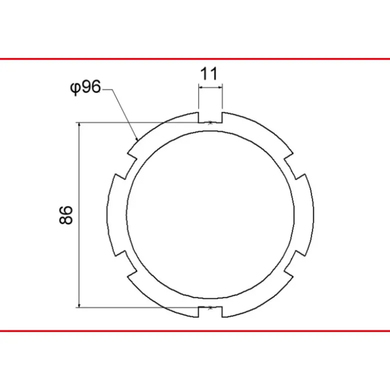Douille 1 à 6 ergots Ø 86 mm pour Mercedes KS TOOLS 460.1075