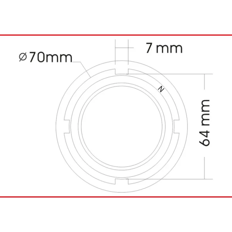 Douille 3/4'' à 4 ergots Ø 64/70 mm pour Scania KS TOOLS 460.0465