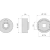 Douille moyeux remorques bpw 12t CLAS OM 0335