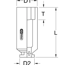 Douille pour rotules de suspension 1/2" 41 mm - Citroen / Peugeot KS TOOLS 700.1662