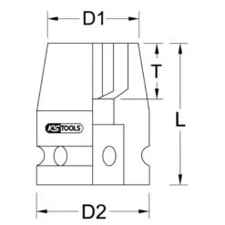Douilles à chocs TORX 3/8" KS TOOLS