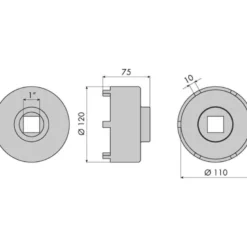 Douilles 6 ergots moyeux arriere man autobus ø110mm CLAS OM 0300