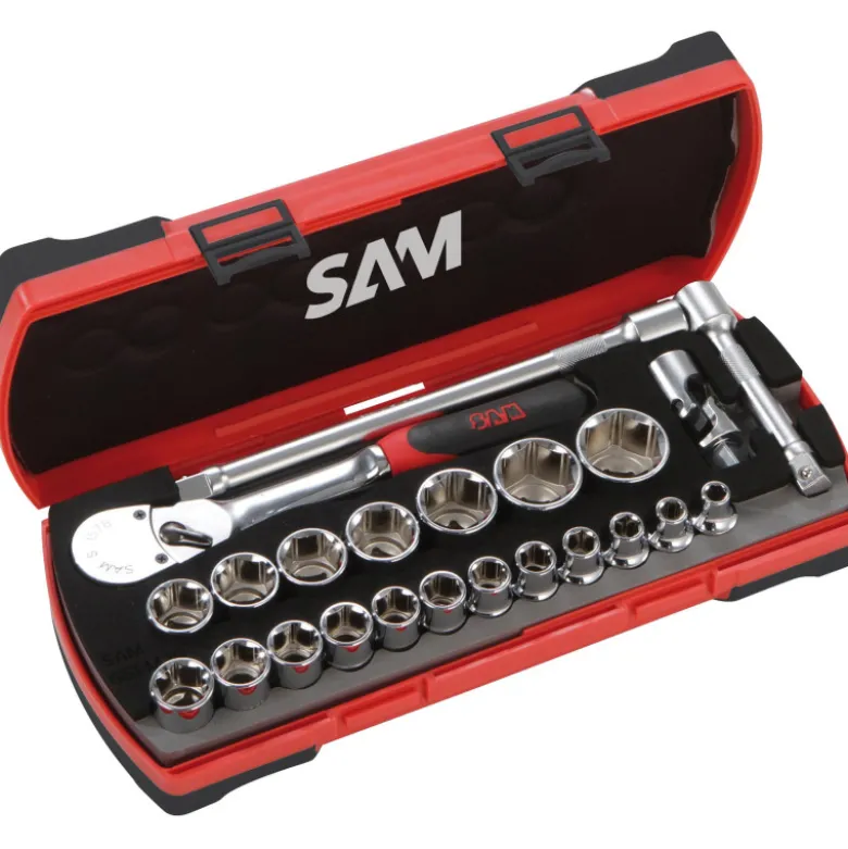 Douilles Et Accessoires 1/2'' Cliquet Chantier Coffret SAM Outillage - 75-SHC23