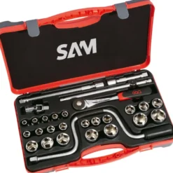 Douilles Et Accessoires 1/2'' - Coffret De 28 SAM Outillage - 75-SH28P