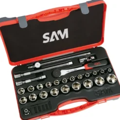 Douilles Et Accessoires 1/2'' - Coffret De 27 SAM Outillage - 75-SH27A