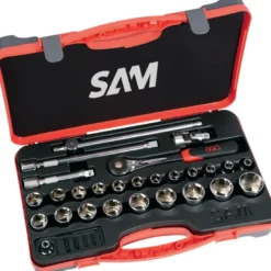 Douilles Et Accessoires 1/2'' - Coffret De 27 SAM Outillage - 75-SH27PA