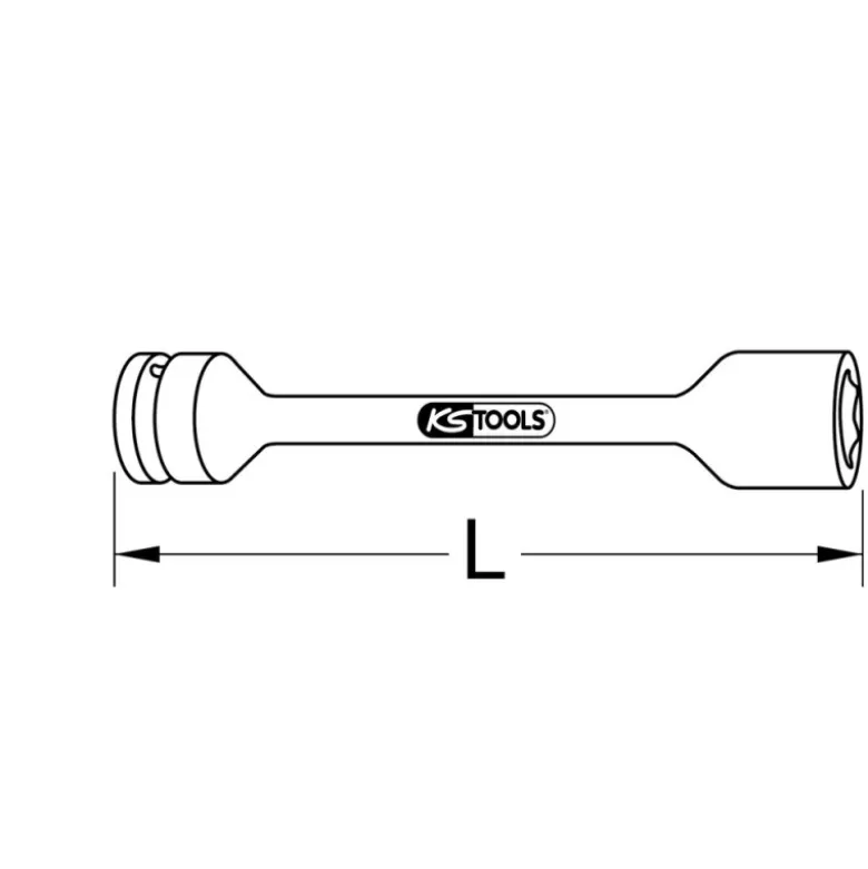 DOUILLE SPÉCIALE ÉCROUS ABÎMÉS 1/2'', 22 MM - KS TOOLS 913.1294