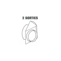 Départ 2 voies Ø 400mm pour SP40 - SOVELOR ACC2049