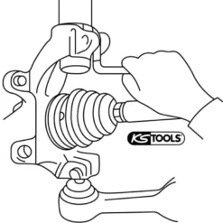 Ecarteur de bras de suspension KS TOOLS 150.9407