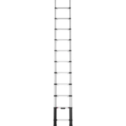 Echelle Prime Line 3.5m marches 80mm + barre stabilisatrice TELESTEPS 72235BARR