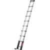 Echelle Prime Line 4.1m 13 marches 80mm + barre stabilisatrice TELESTEPS 72241BARR