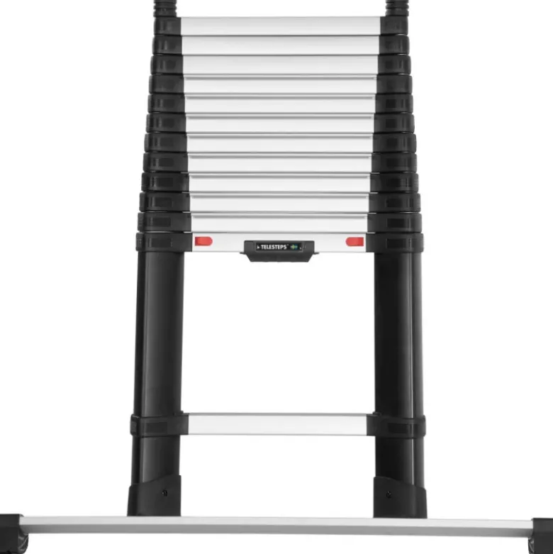 Echelle Prime Line 4.1m 13 marches 80mm + barre stabilisatrice TELESTEPS 72241BARR