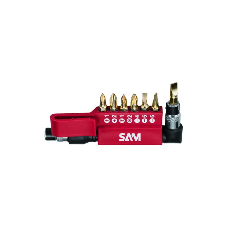 Embout De Vissage Avec Cle 1/4'' - Coffret De 7 SAM Outillage - EMB-7