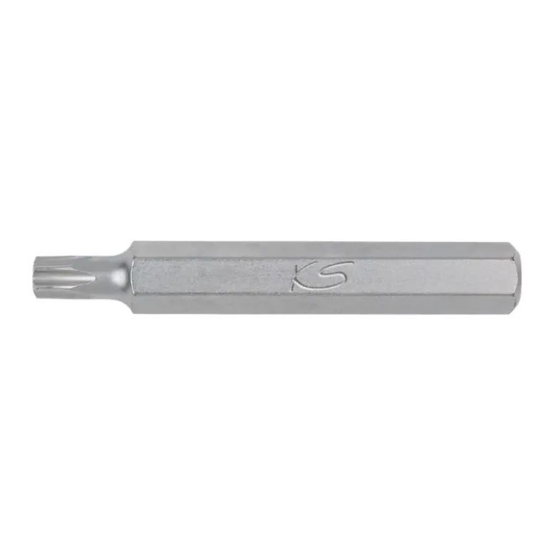 Embout de vissage TORX® percé, L.75 mm - Entraînement 10 mm - TB25 KS TOOLS 975.2125