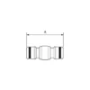 Embout double de liaison pour raccords PREVOST ELP 096002