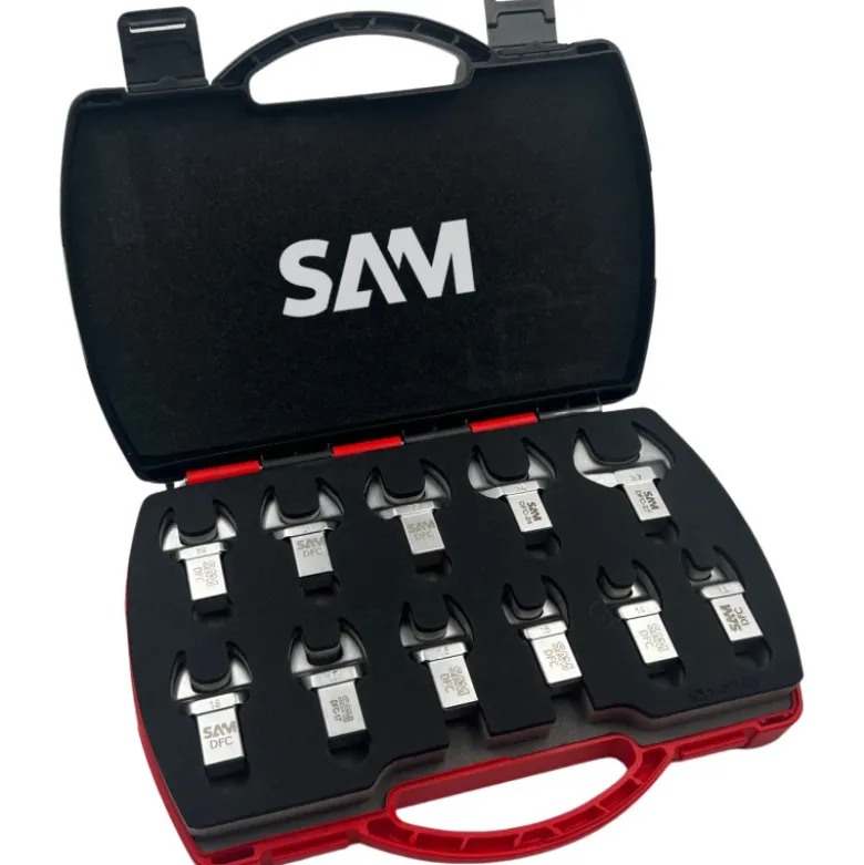 Embout Dynamometrique 14X18 A Fourche En Mm - Coffret De 11 SAM Outillage - DFC-J11