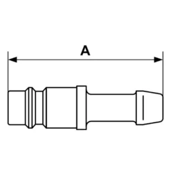 Embout pour flexibles européen 7.4 mm Prevost