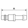 Embout pour flexibles ISO 6150B Prevost