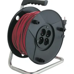 Enrouleur Mobile Cable Electrique 25 Metres SAM Outillage - UK-25-F