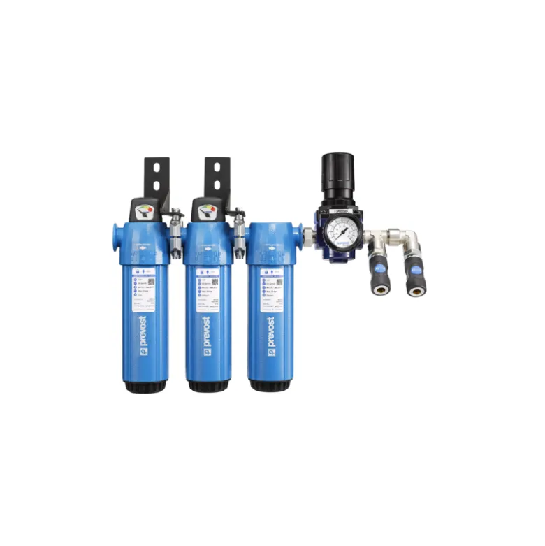 Ensemble Filtration Micronique + Submicronique + Charbon Actif + Régulation Pistolet Peinture Base Aqueuse PREVOST - MSCR 55IS