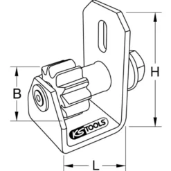Entraîneur manuel de volant moteur DAF KS TOOLS 455.0105