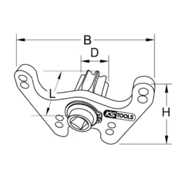 Entraîneur manuel de volant moteur VOLVO KS TOOLS 455.0085