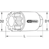 Entraîneur manuel de volant moteur 1/2'' pour Volvo KS TOOLS 460.1395