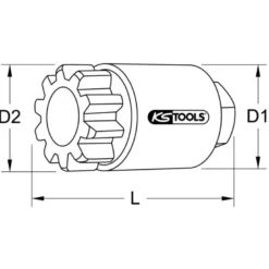 Entraîneur manuel de volant moteur 1/2'' pour Volvo KS TOOLS 460.1395