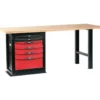 Etabli Atelier - Plateau Bois 2 Metres - Coffre 6 Tiroirs SAM Outillage - 2006-PM