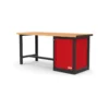 Etabli 1,5 metres bois avec meuble 1 tiroir (int etageres) SAM - Etab-150m1te