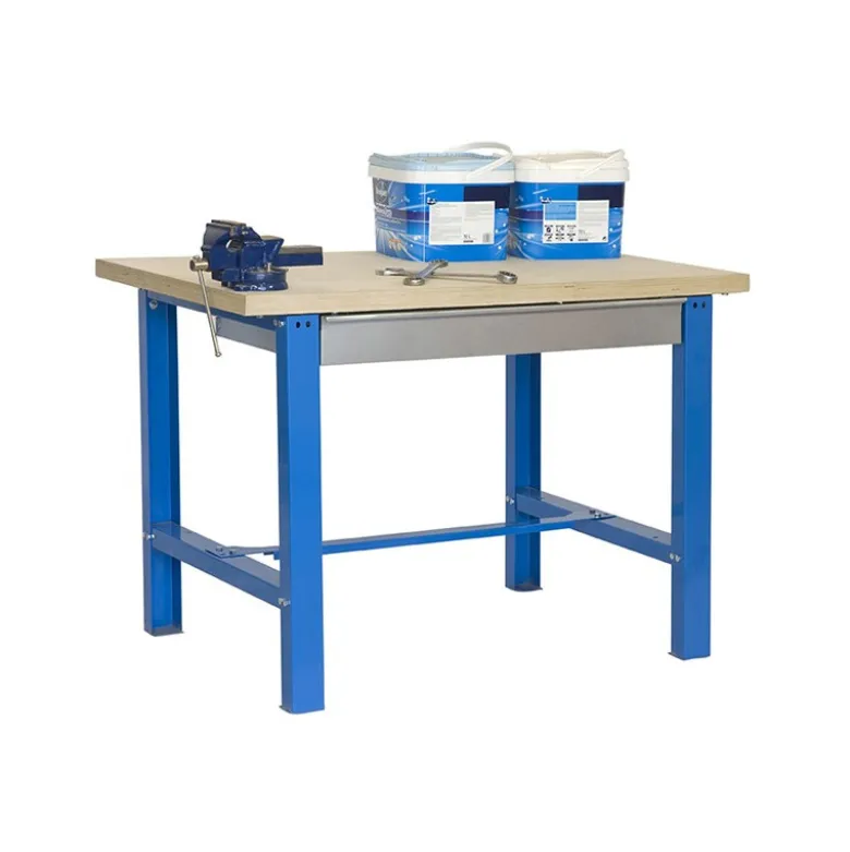 Etabli 1 niveau + 1 tiroir 600kg - SIMONWORK BT6 PLYWOOD BOX 1200 - 865x1200x750 - SIMONRACK 8435104938041