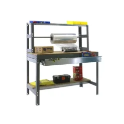 Etabli 3 niveaux + barre à rouleau + tiroir - SIMONWORK BT4 BOX 1200 - 1445 x 1210 x 760 mm SIMONRACK 8435104932667