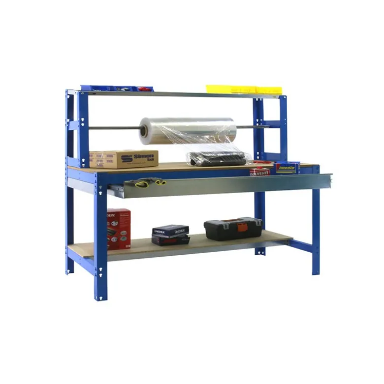 Etabli 3 niveaux + barre à rouleau + tiroir - SIMONWORK BT4 BOX 900 - 1445 x 910 x 760 mm SIMONRACK 8435104932636