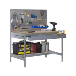 Etabli 2 niveaux + 1 fond perforé + 1 tiroir- SIMONWORK BT2 BOX 1500 - 1445 x 1510 x 610 SIMONRACK 8435104932537