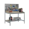 Etabli 2 niveaux + 1 panneau de fond perforé - SIMONWORK BT2 1200 - 1445 x 1210 x 610 SIMONRACK 8435104919682
