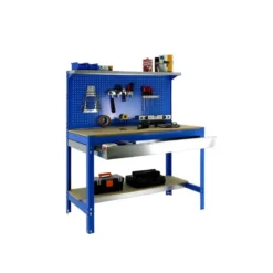 Etabli 3 niveaux + panneau perforé + 1 tiroir - SIMONWORK BT3 BOX 900 - 1445 x 910 x 610 mm SIMONRACK 8435104946916