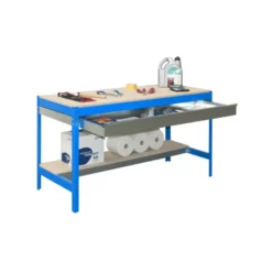 Etabli 2 niveaux + 1 tiroir - SIMON WORK BT0 BOX 1500 - 842 x 1510 x 760 SIMONRACK 8435104932629